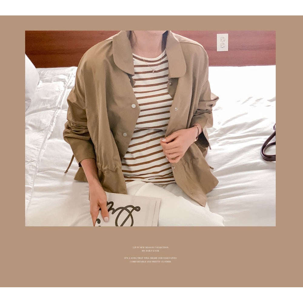 MUMMY.cc:秋季防風繫帶輕盈Jacket