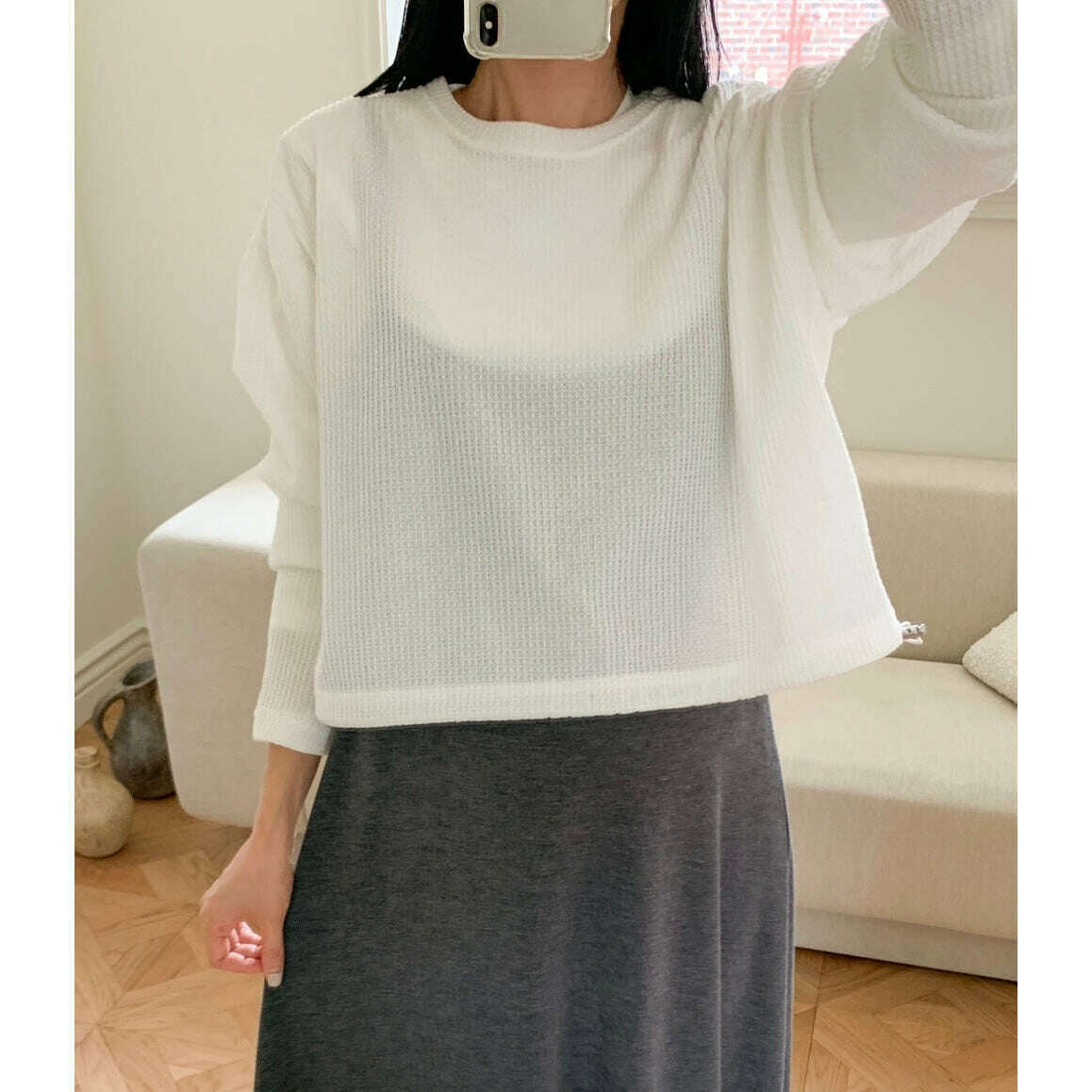 MUMMY.cc:吊帶垂感休閒連身裙配抽繩上衣套裝(單購)