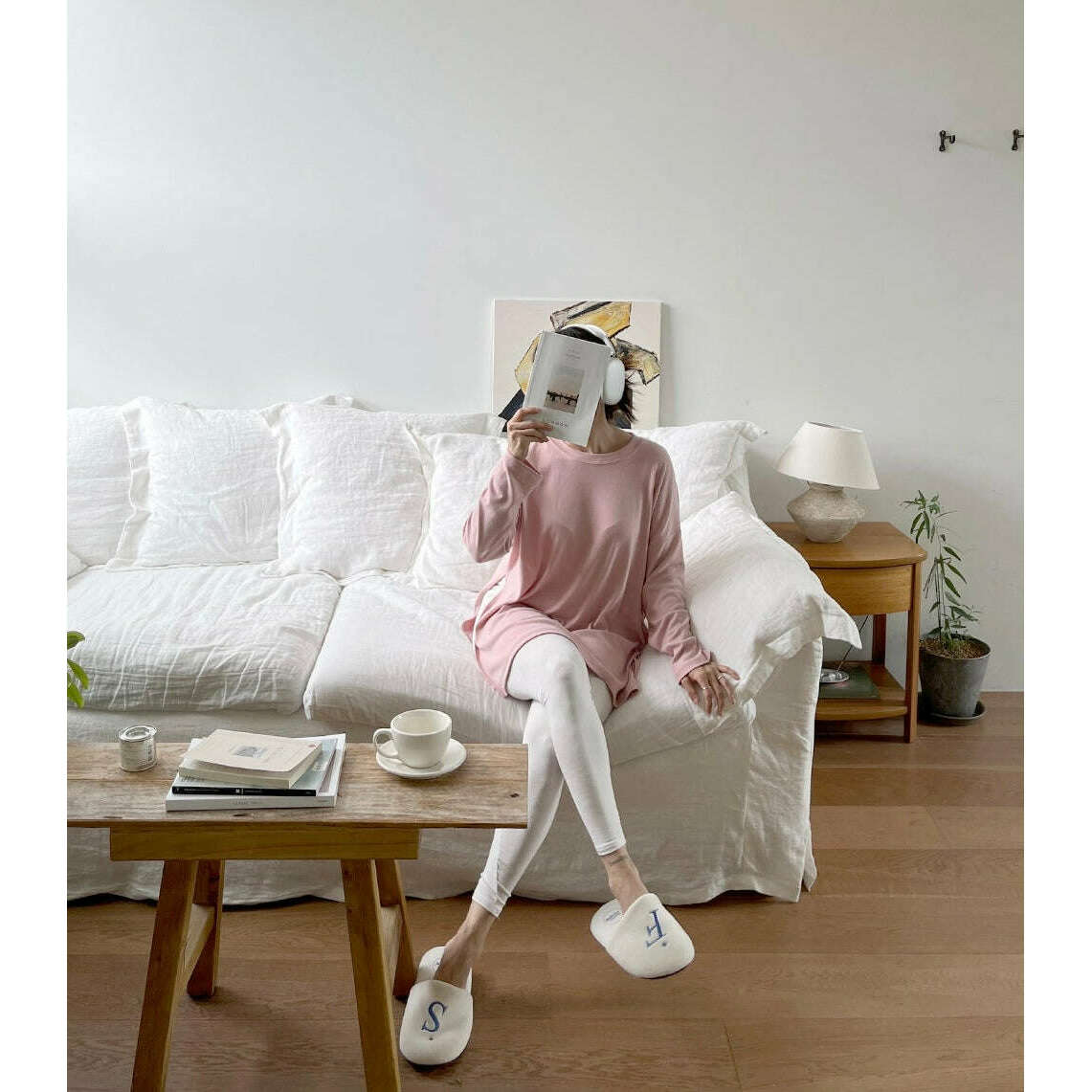 MUMMY.cc:孕婦純色側開叉長袖Tee