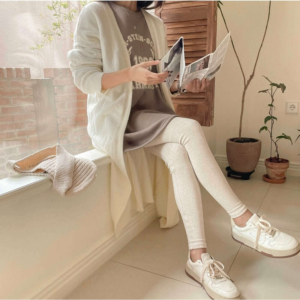 MUMMY.cc:秋冬厚棉拉絨多色孕婦打底legging