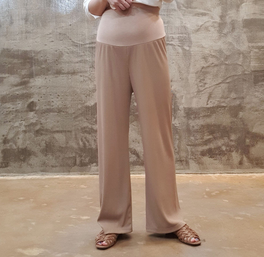 孕婦夏季條紋舒適長褲