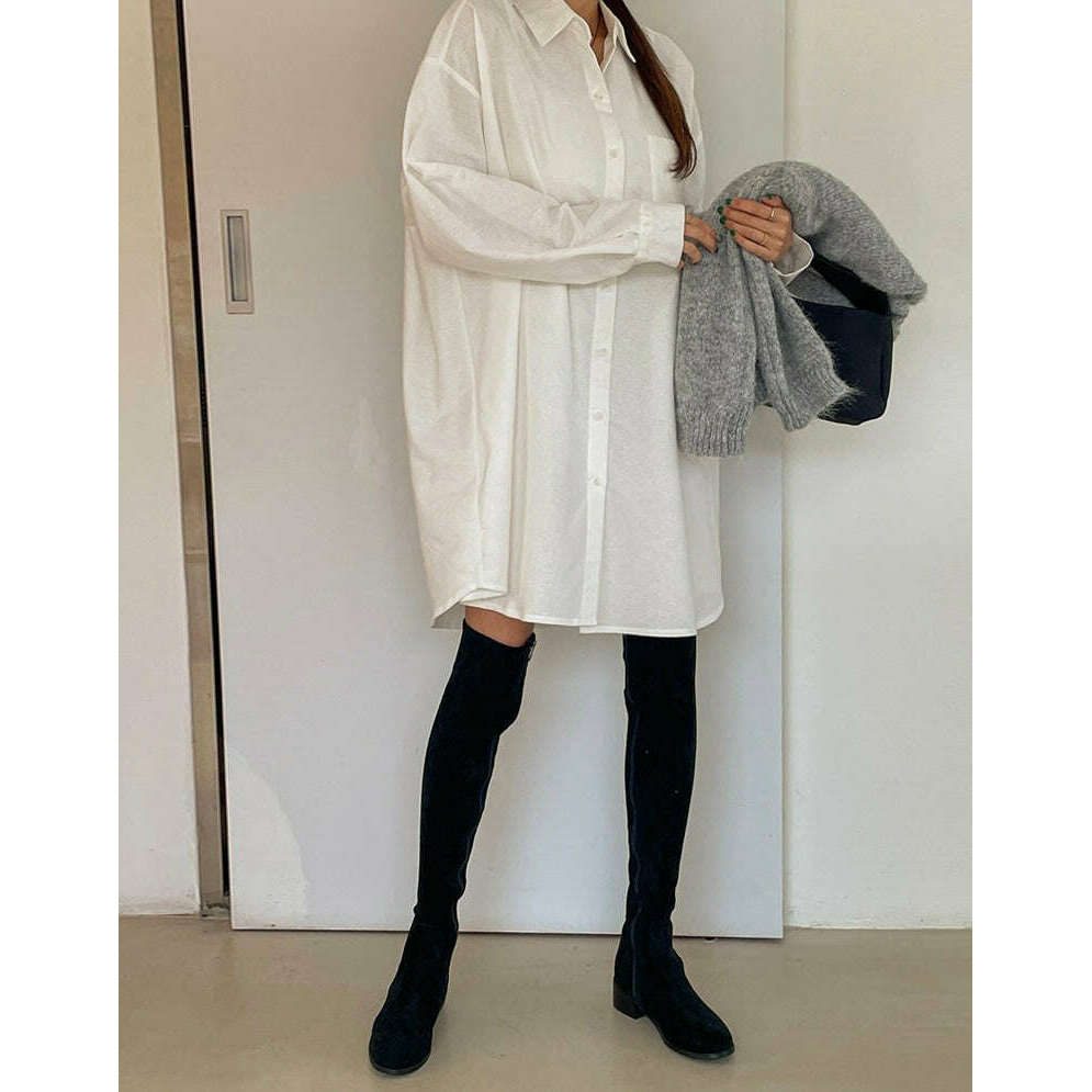 MUMMY.cc:拉絨襯衫連身裙