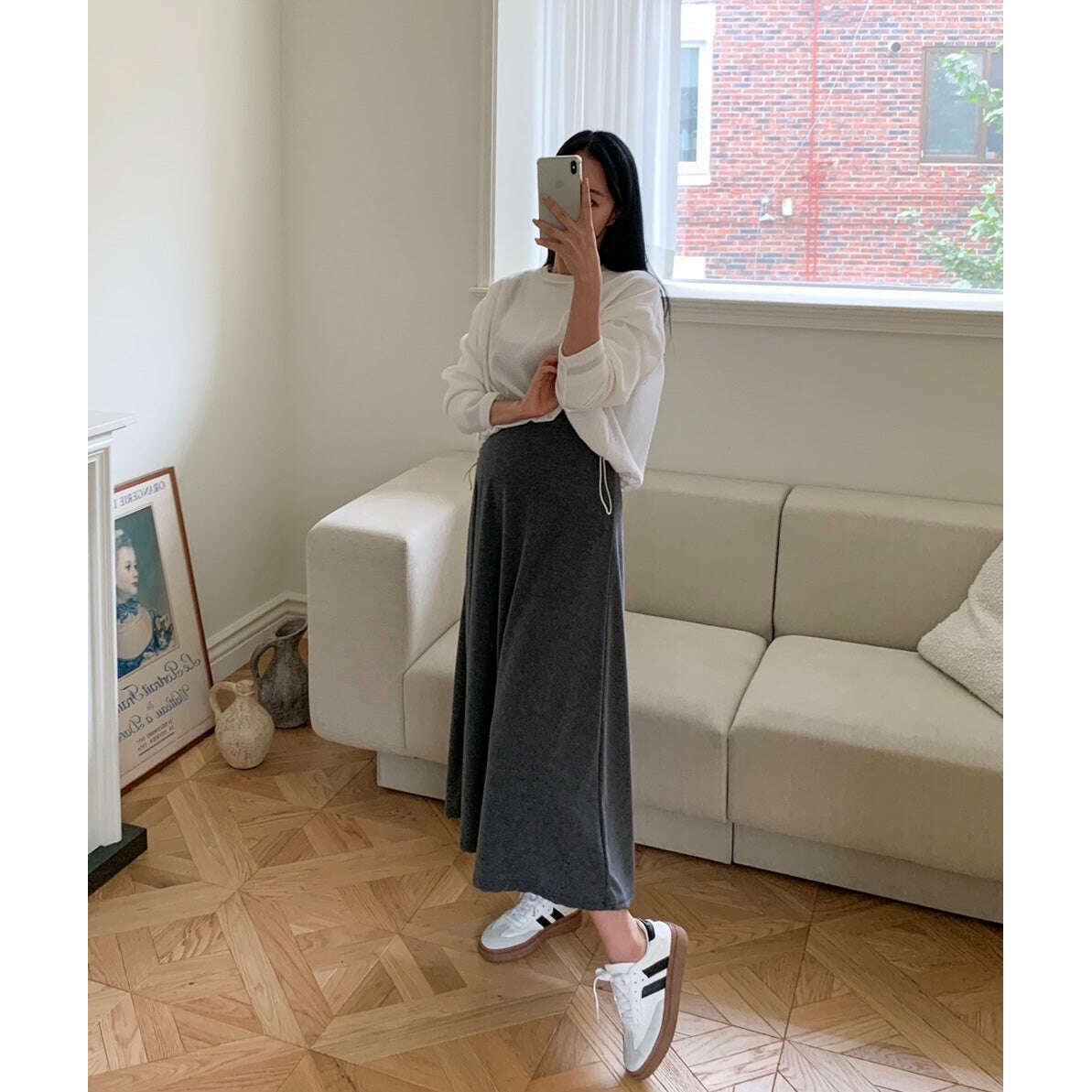 MUMMY.cc:吊帶垂感休閒連身裙配抽繩上衣套裝