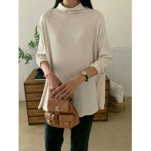 MUMMY.cc:半樽領柔軟保暖A字上衣