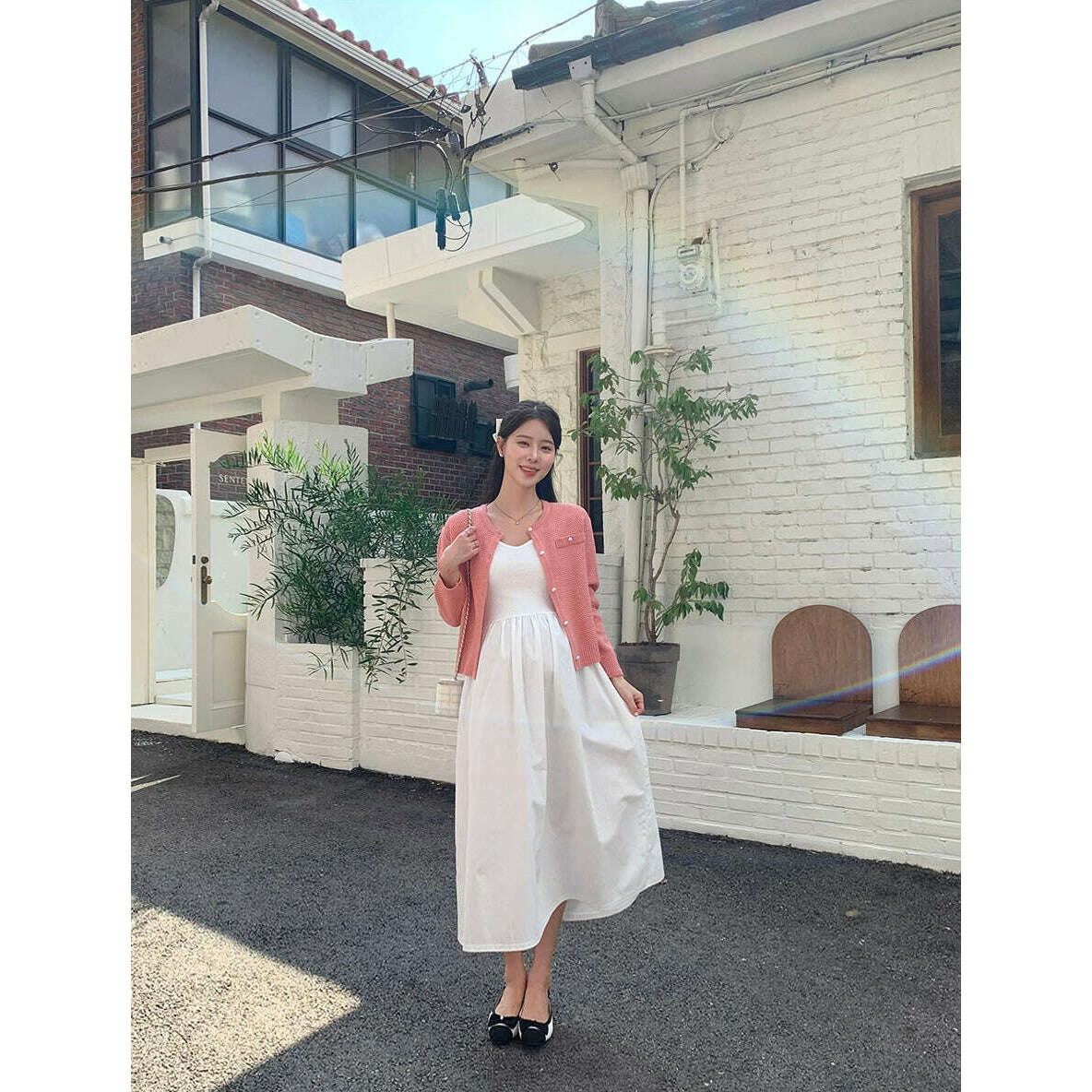 MUMMY.cc:秋季孕婦心領百搭連身裙