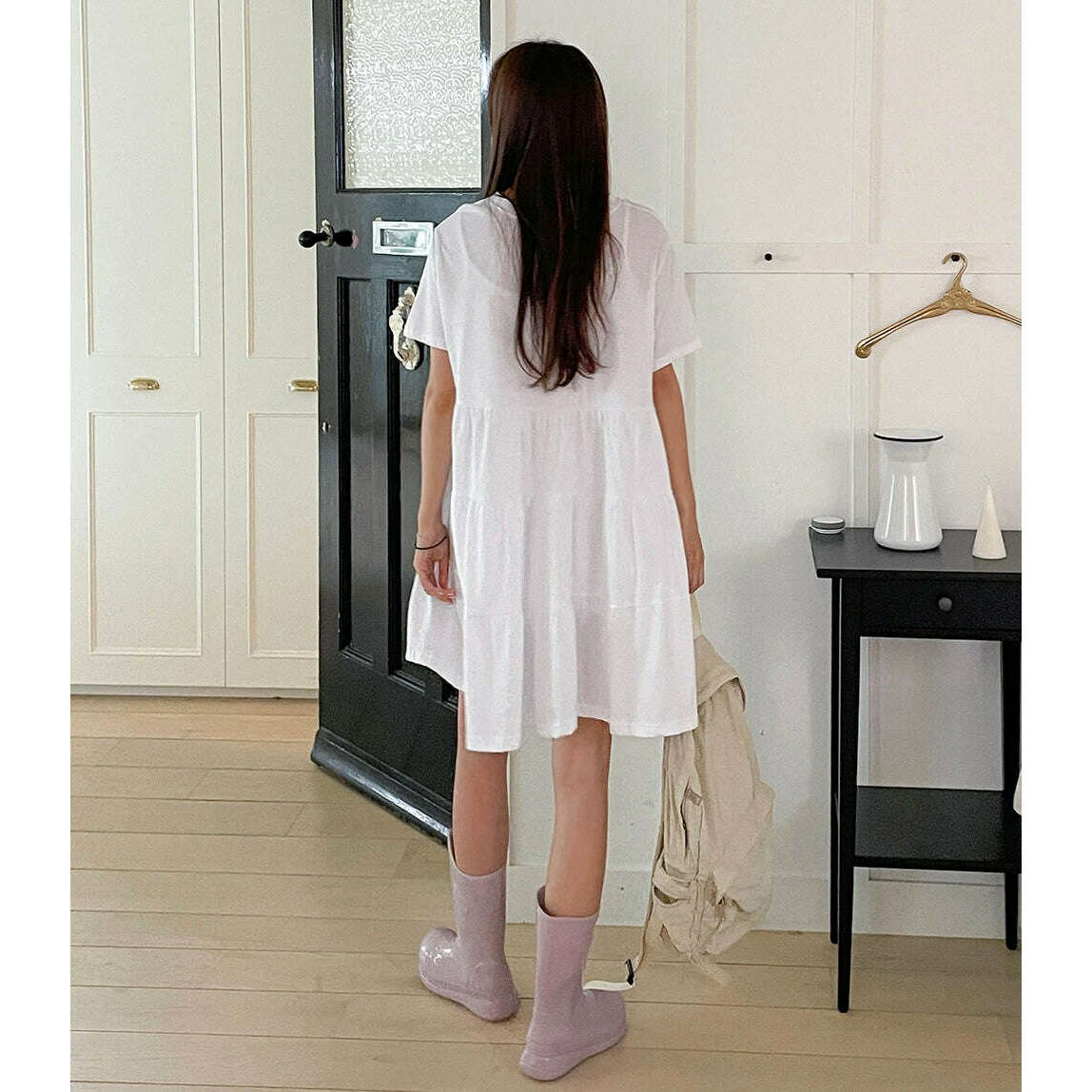 MUMMY.cc:Cotton cancan dress