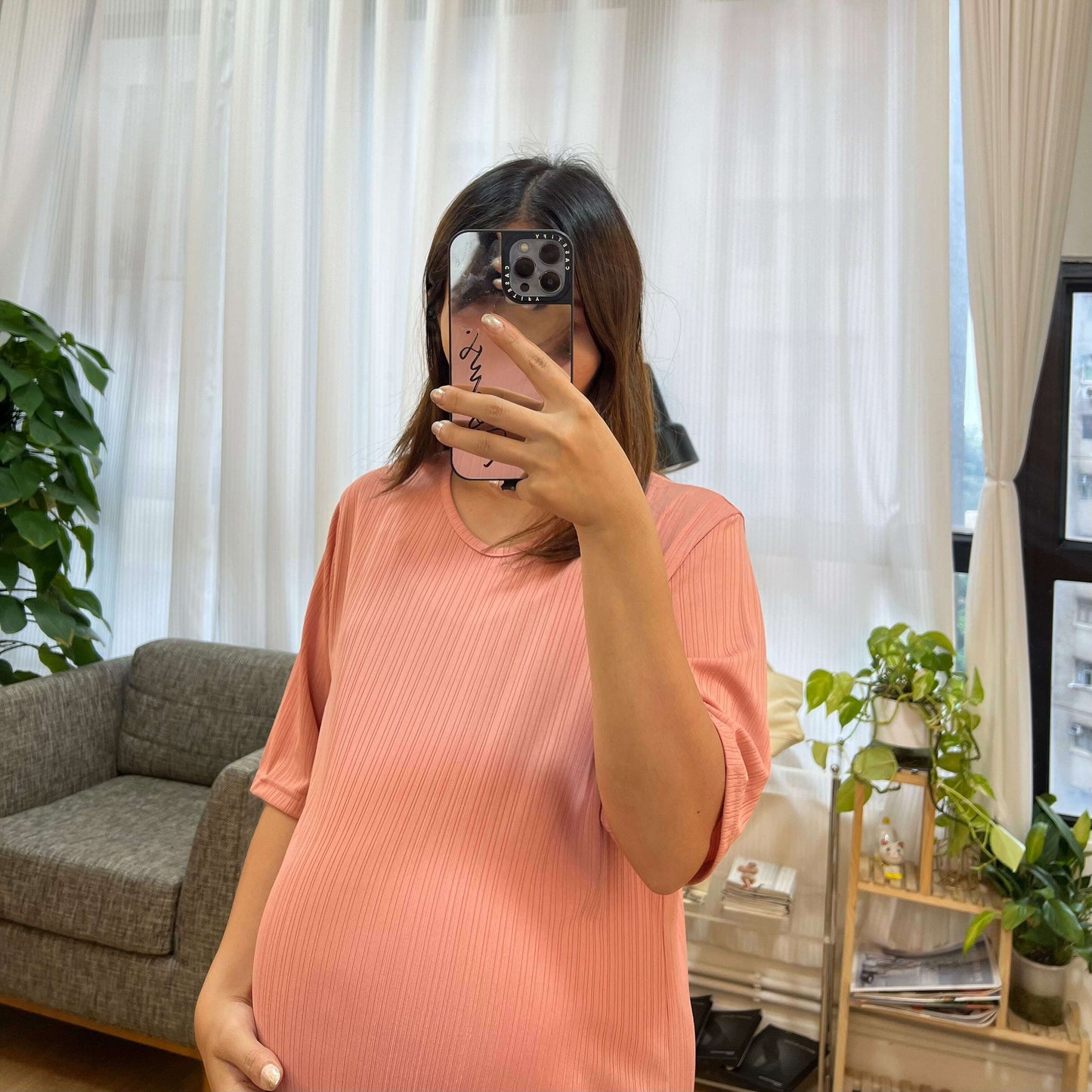 MUMMY.cc:涼爽輕薄坑紋連身裙