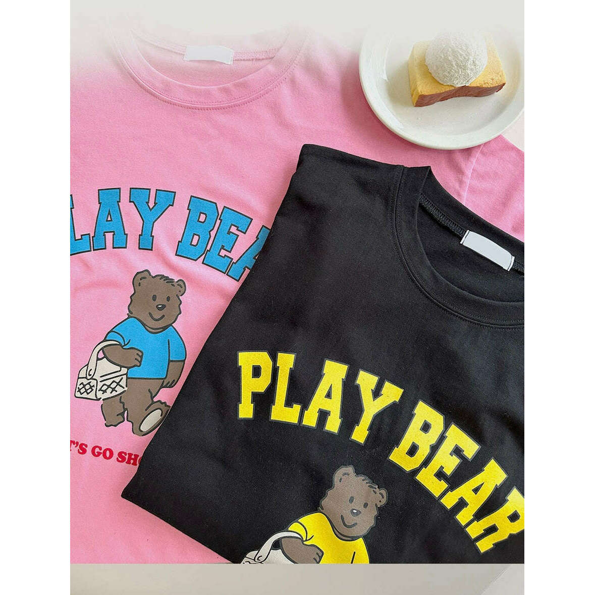 MUMMY.cc:純棉短袖寬鬆 Play bear Tee