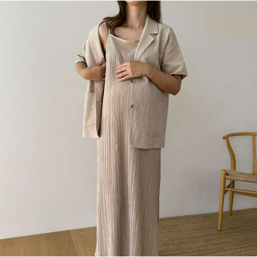 MUMMY.cc:夏季亞麻短袖外套
