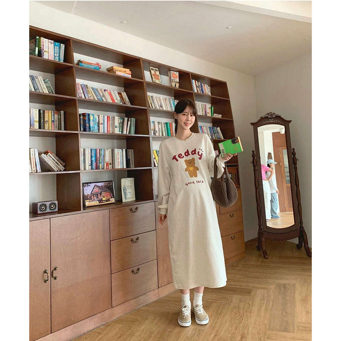 MUMMY.cc:Teddy印花圖案連身裙