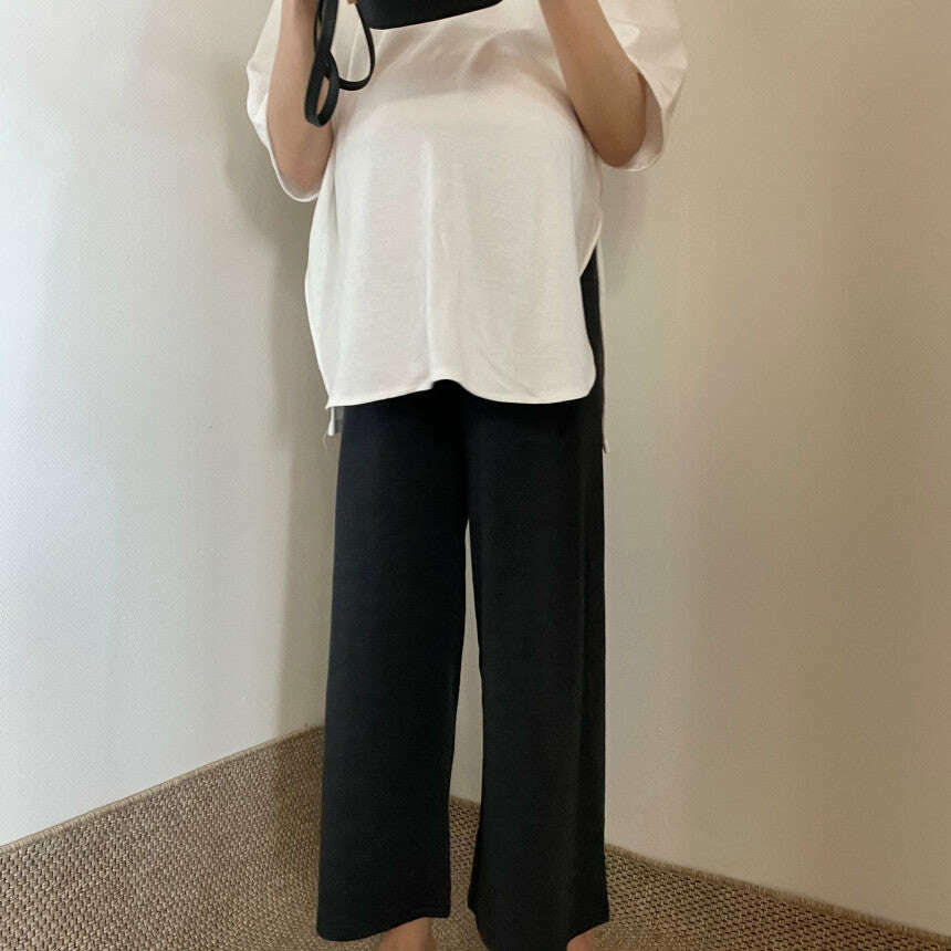 MUMMY.cc:孕婦寬腳休閒舒適褲