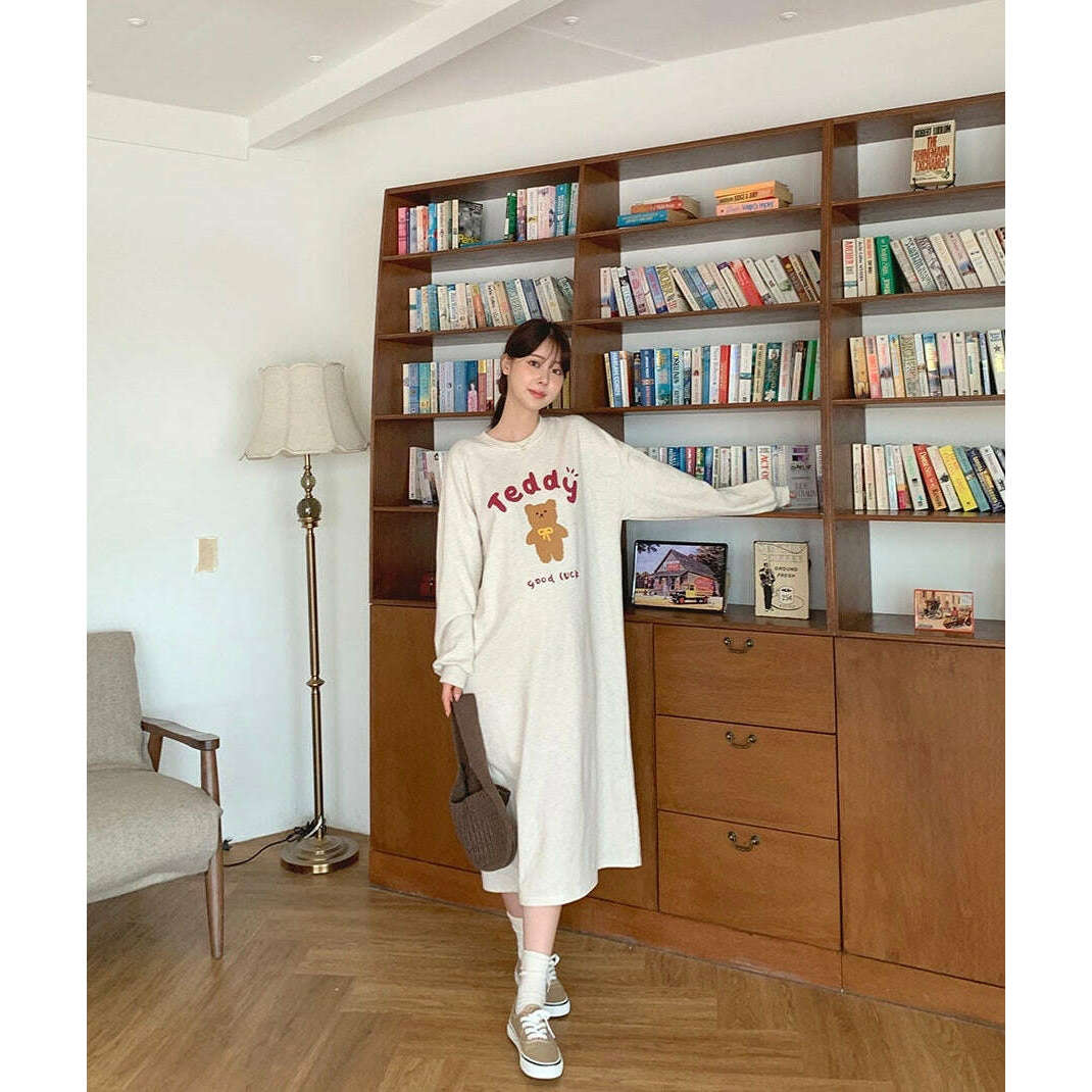 MUMMY.cc:Teddy印花圖案連身裙