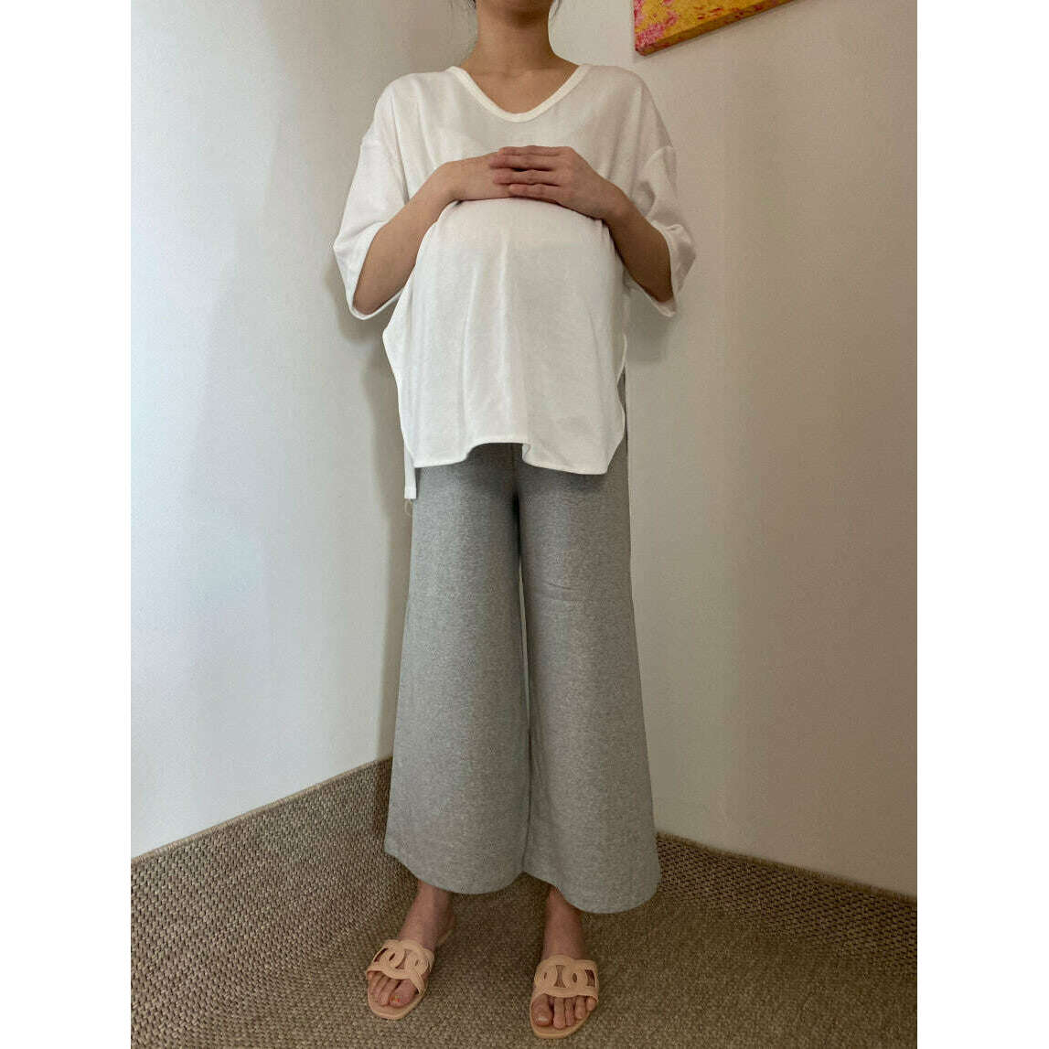 MUMMY.cc:孕婦寬腳休閒舒適褲
