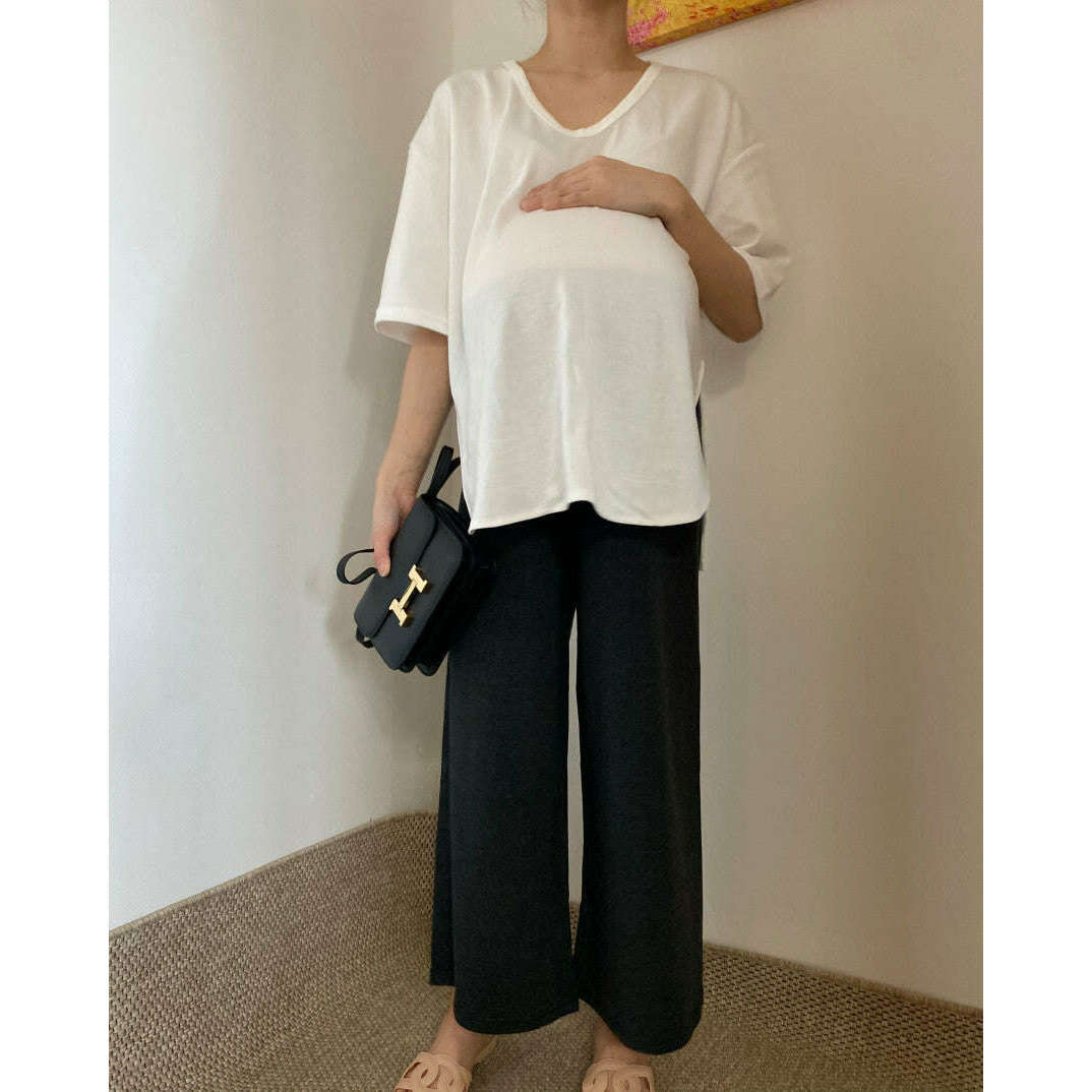 MUMMY.cc:孕婦寬腳休閒舒適褲