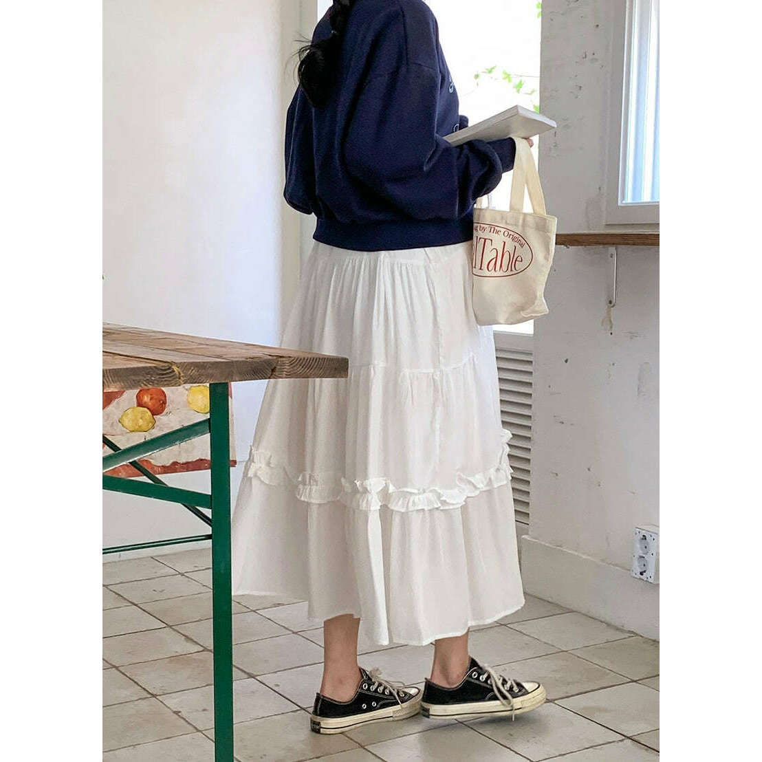 MUMMY.cc:甜美荷葉邊吊帶連身裙