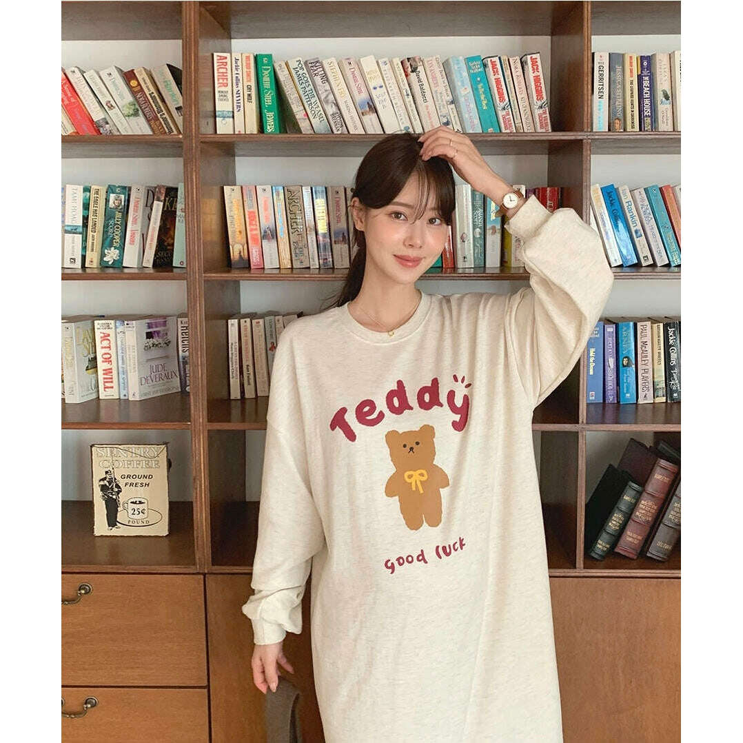 MUMMY.cc:Teddy印花圖案連身裙