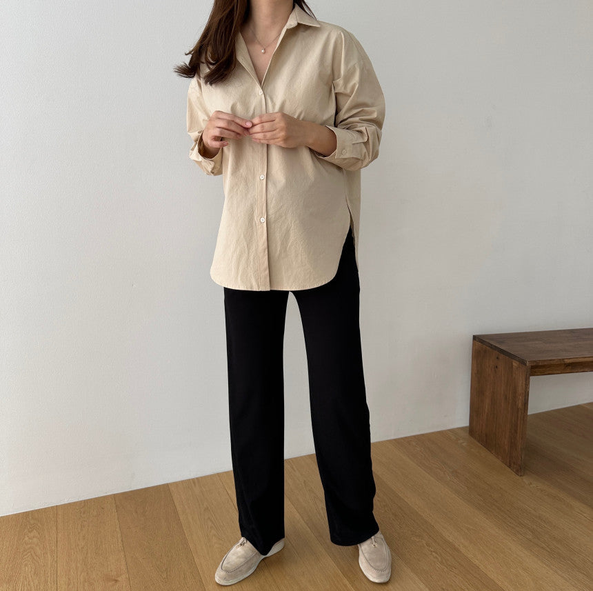 孕婦羅紋休閒長褲