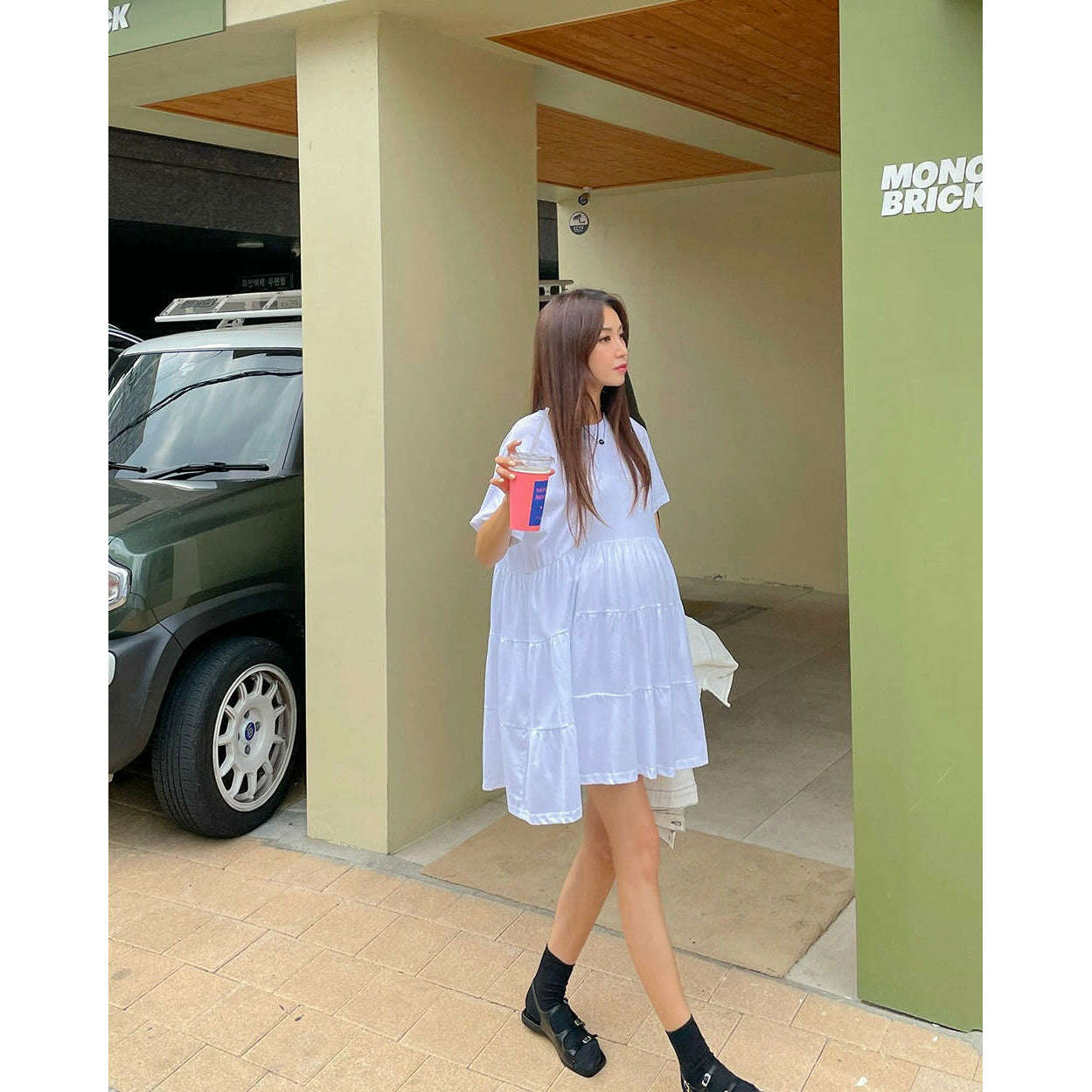 MUMMY.cc:Cotton cancan dress
