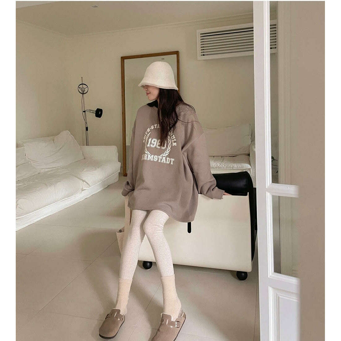 MUMMY.cc:秋冬厚棉拉絨多色孕婦打底legging