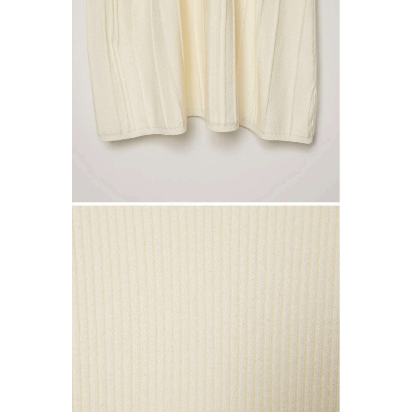 MUMMY.cc:長袖樽領修腰針織連身裙