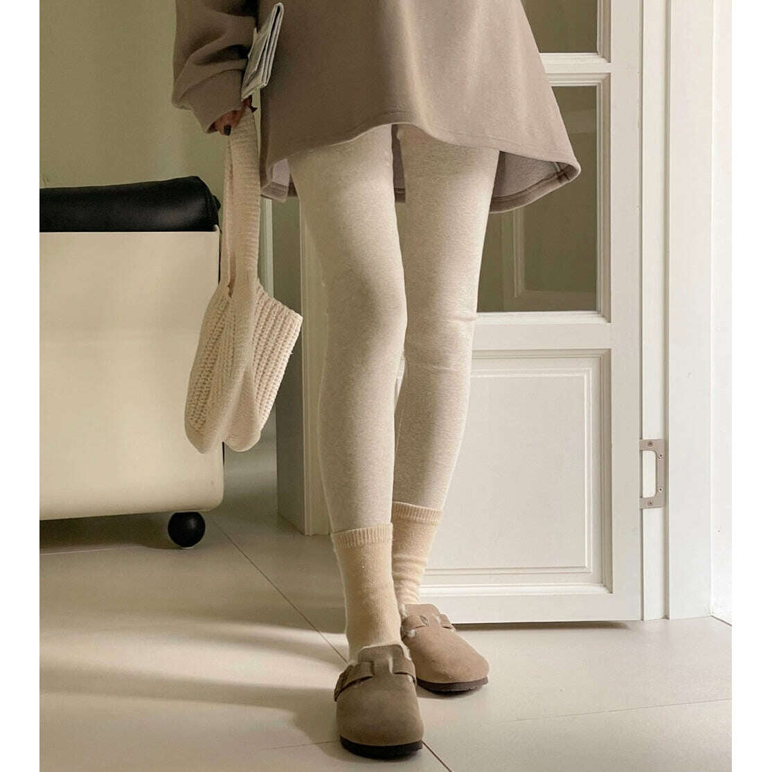 MUMMY.cc:秋冬厚棉拉絨多色孕婦打底legging