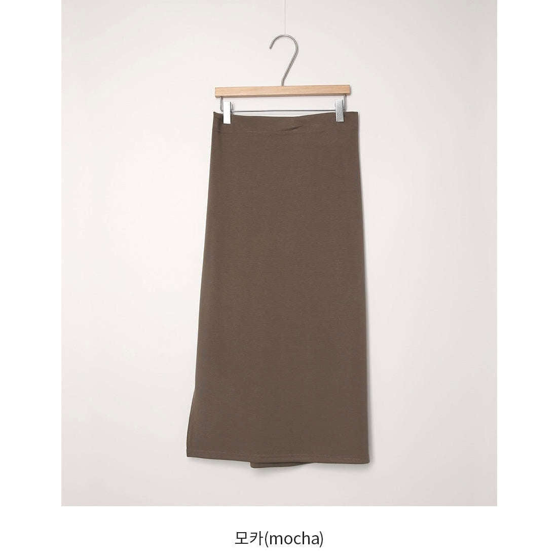 MUMMY.cc:孕婦優雅彈性側開叉半截裙