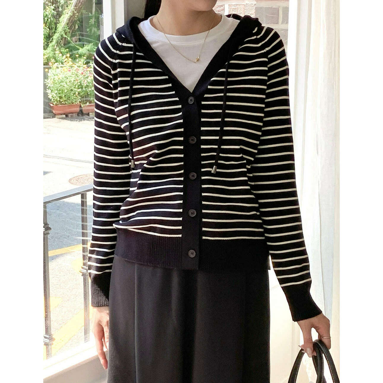 MUMMY.cc:孕婦雙口袋側褶半截長裙