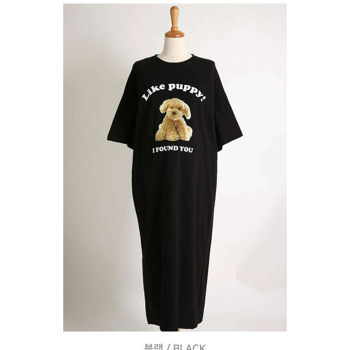 MUMMY.cc:Like Puppy印花連身裙:Black