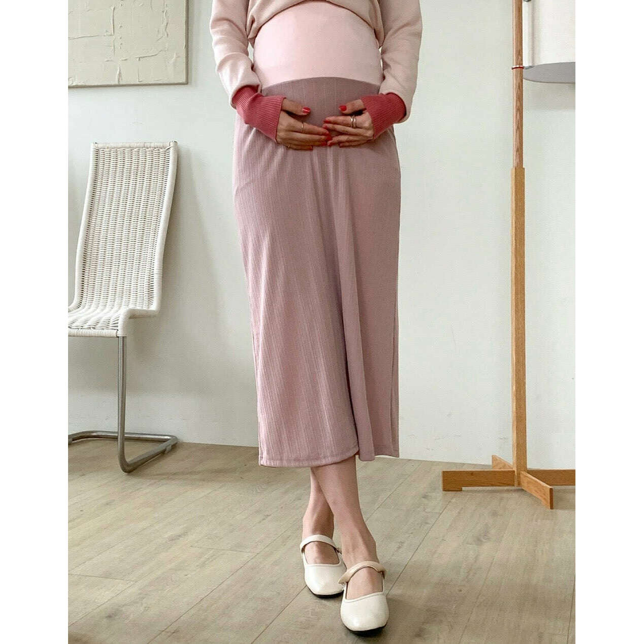 MUMMY.cc:孕婦直坑紋半截裙