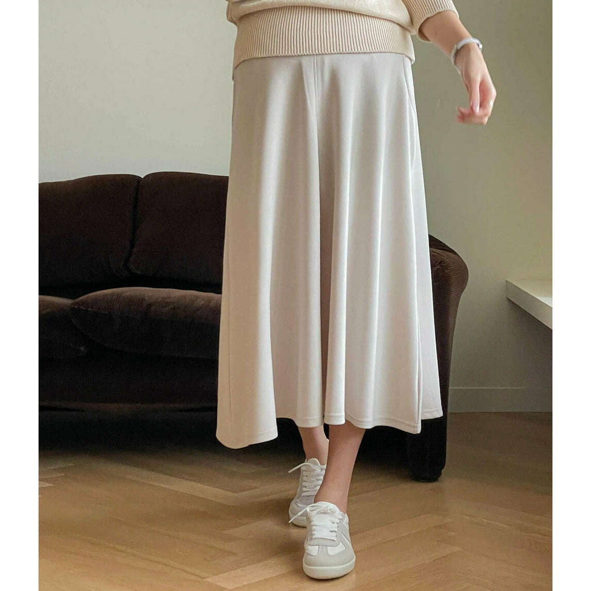 MUMMY.cc:秋季孕婦中摺口袋半截裙