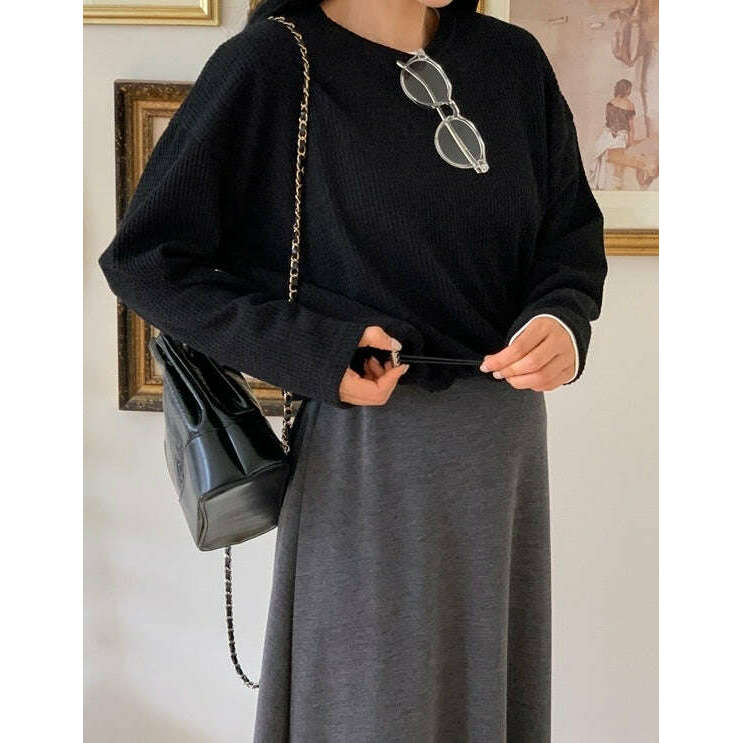 MUMMY.cc:吊帶垂感休閒連身裙配抽繩上衣套裝