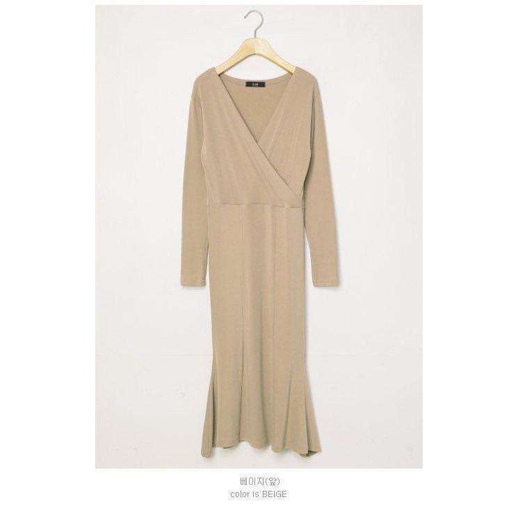 MUMMY.cc:優雅包裹貼身2-way綁帶連身裙(孕早中期)