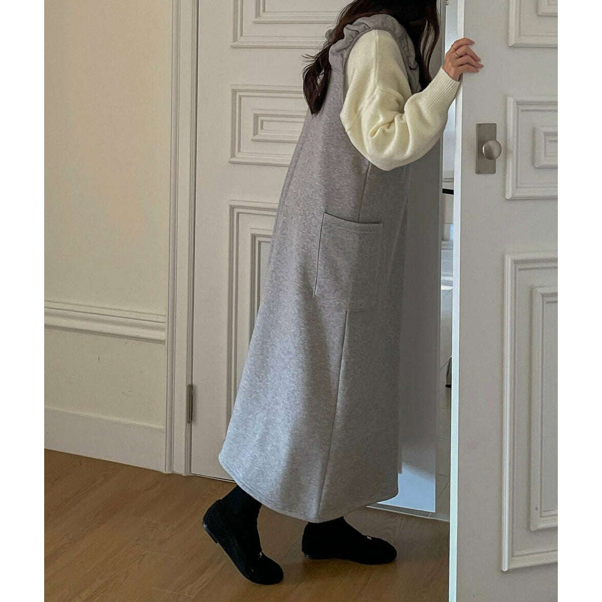 MUMMY.cc:拉絨雲朵吊帶連身裙