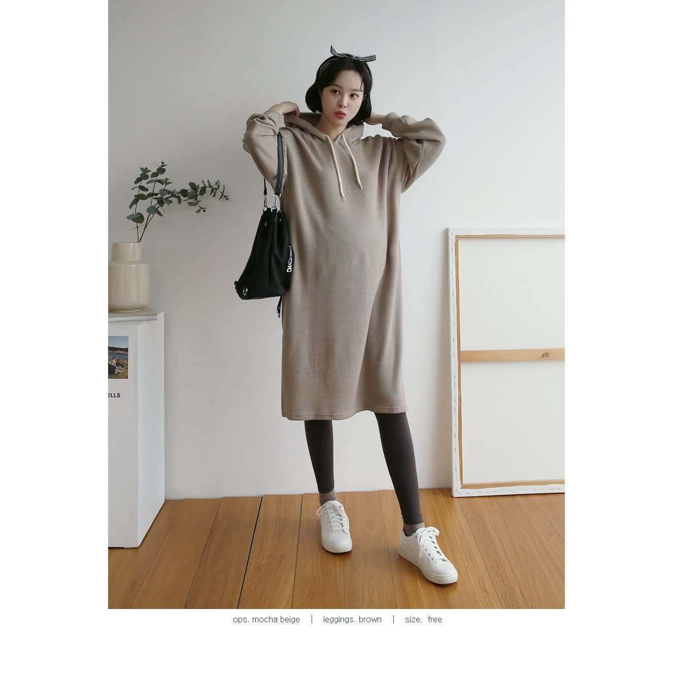 MUMMY.cc:初秋韓國製40支棉日常舒適Legging:Brown / Normal