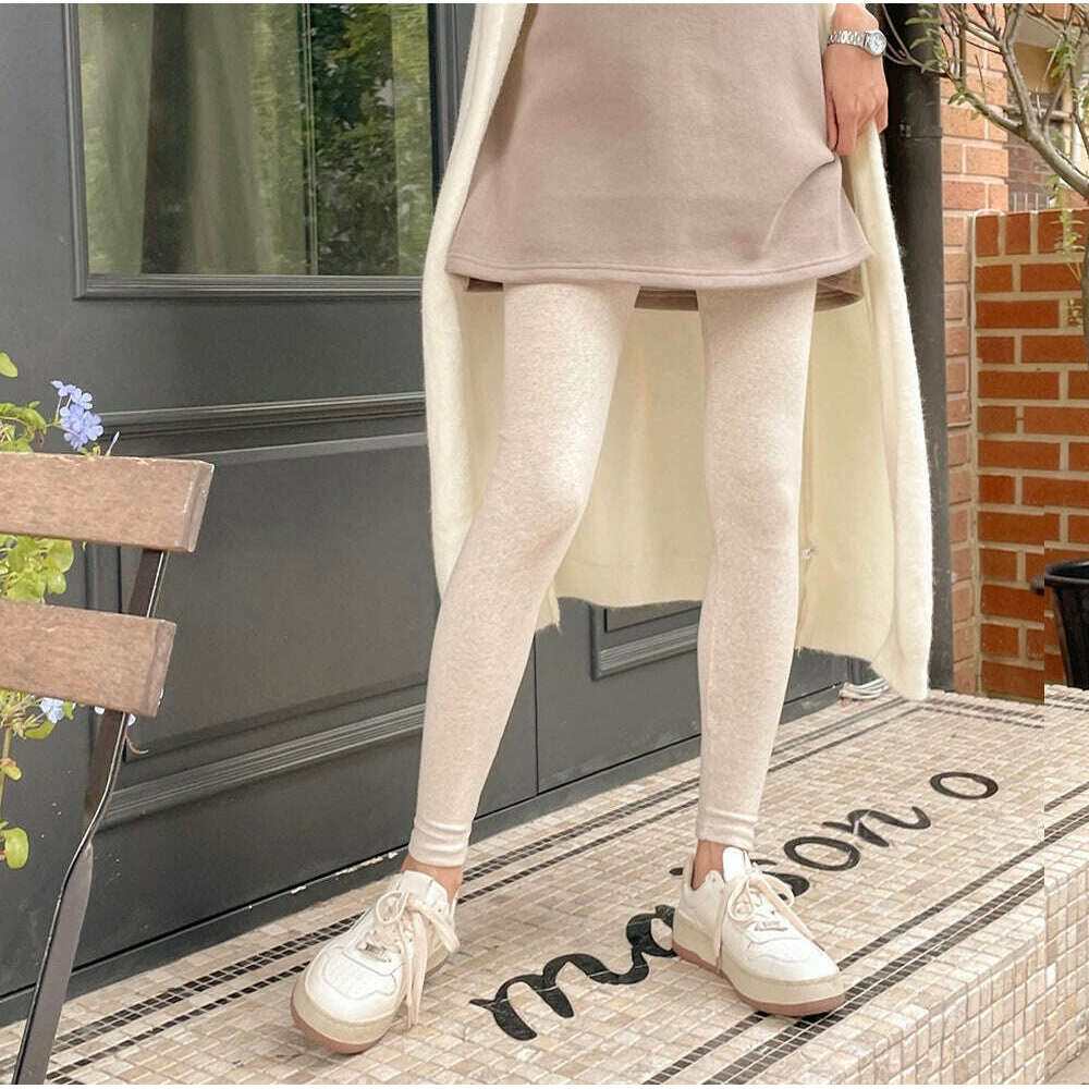 MUMMY.cc:秋冬厚棉拉絨多色孕婦打底legging