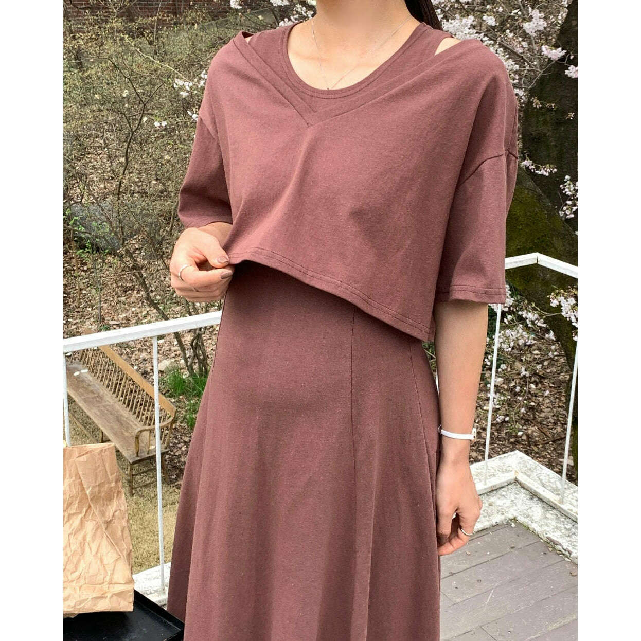 MUMMY.cc:短款Tee背心裙修身套裝
