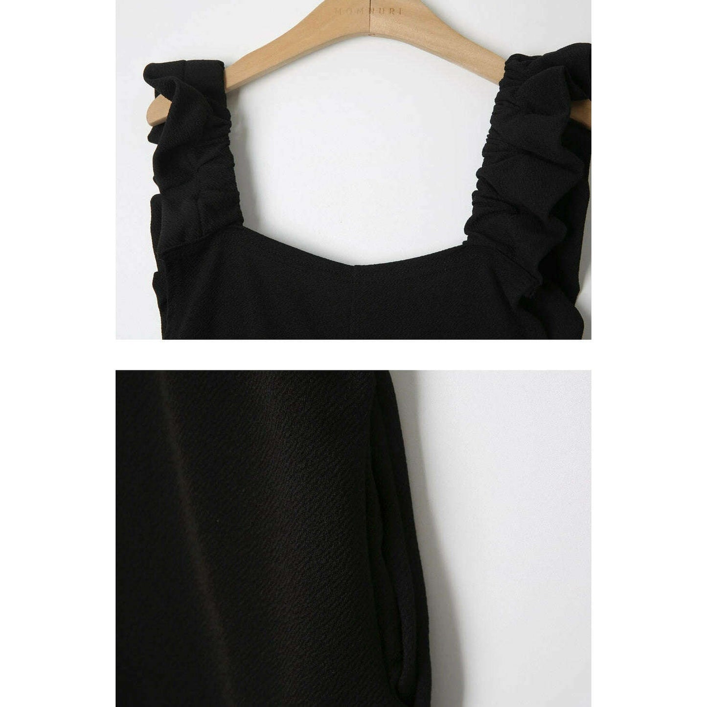 MUMMY.cc:孕婦荷葉肩帶Jumpsuit