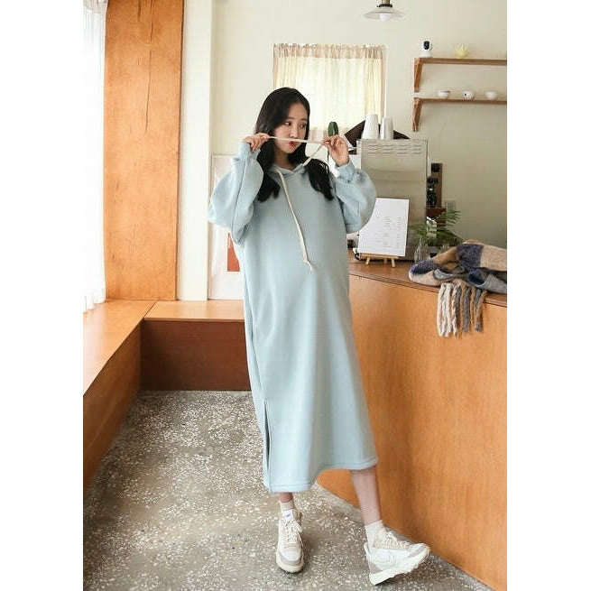 MUMMY.cc:柔軟連帽內絨連身裙