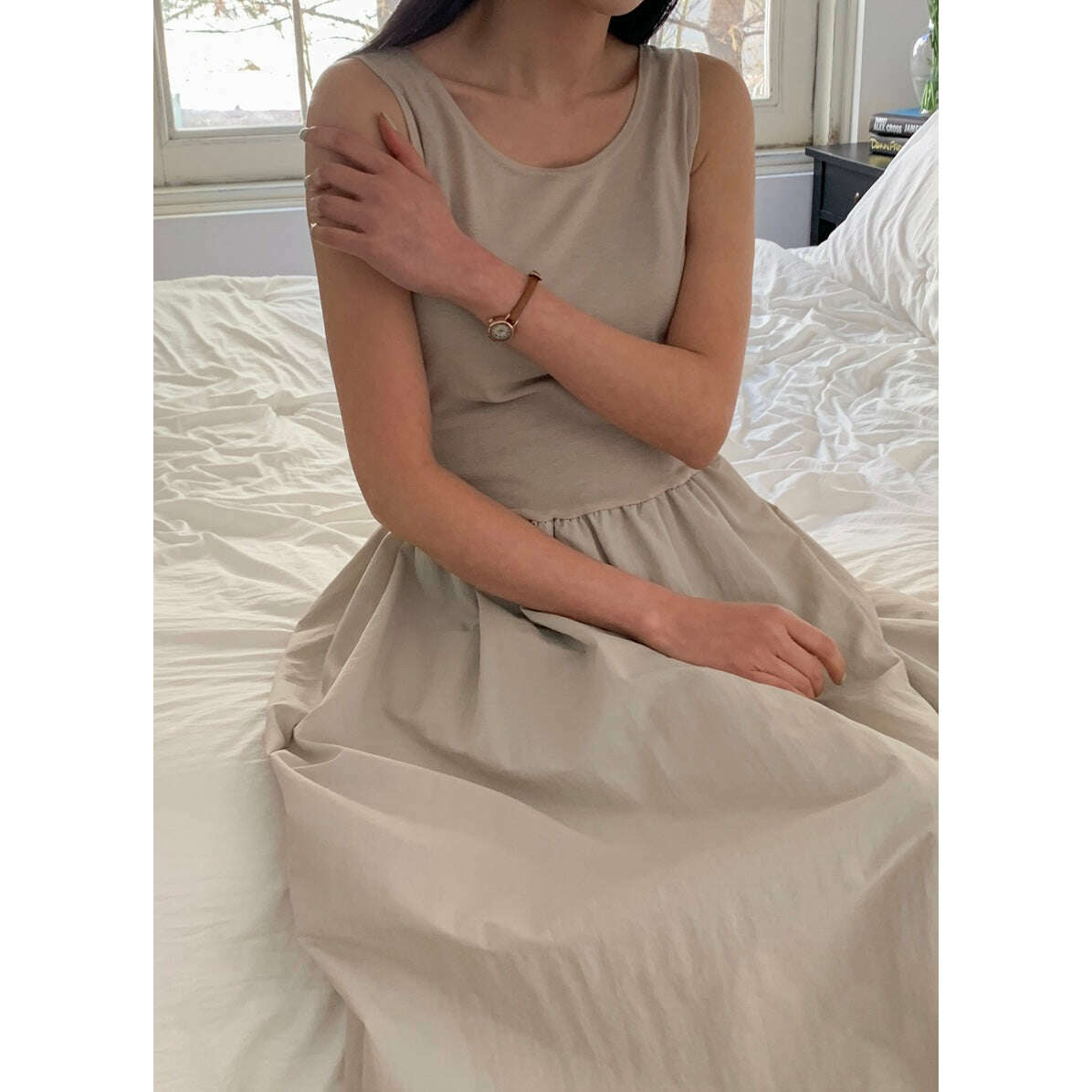 MUMMY.cc:拼接背心連身裙