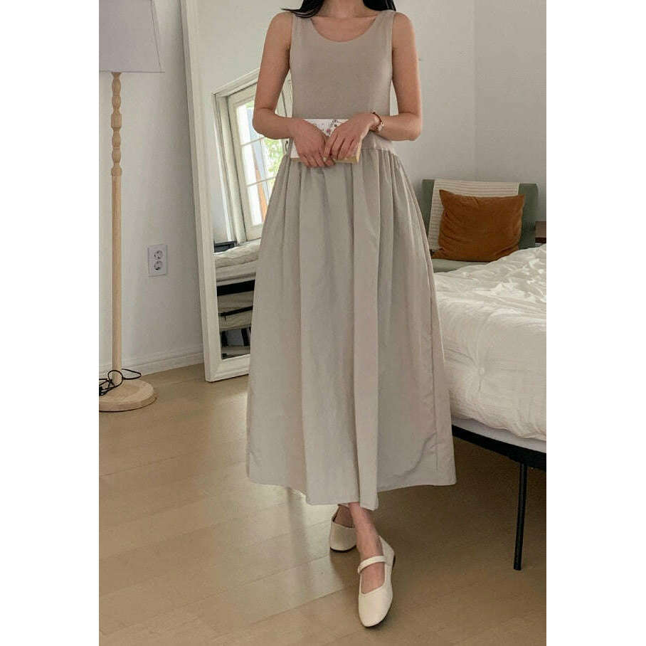 MUMMY.cc:拼接背心連身裙