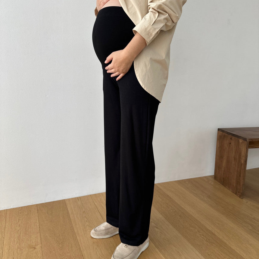 孕婦羅紋休閒長褲
