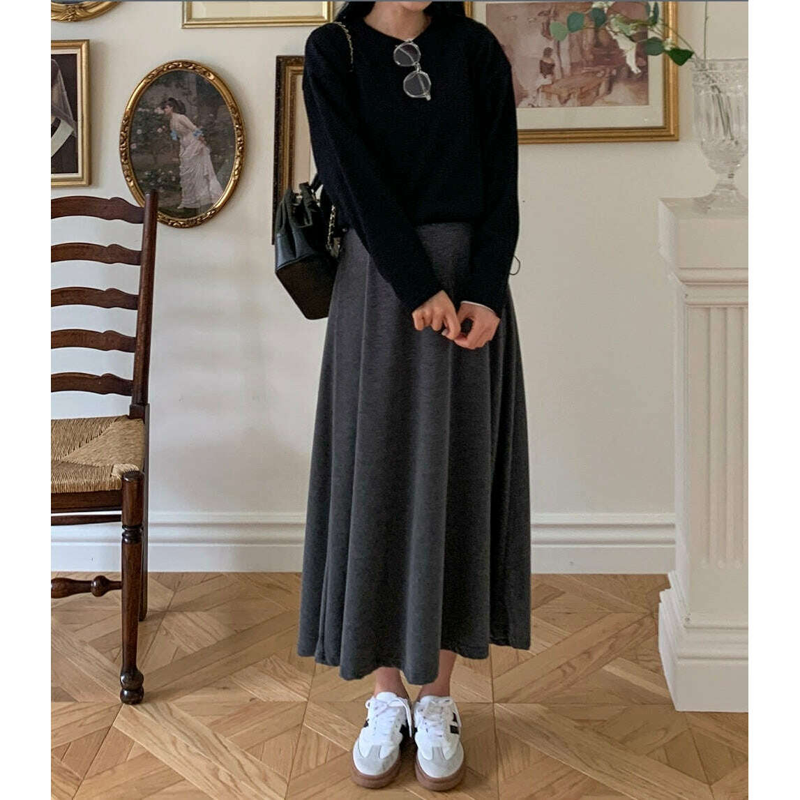 MUMMY.cc:吊帶垂感休閒連身裙配抽繩上衣套裝