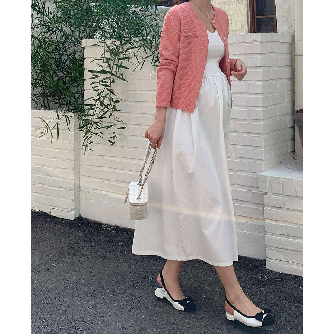 MUMMY.cc:秋季孕婦心領百搭連身裙
