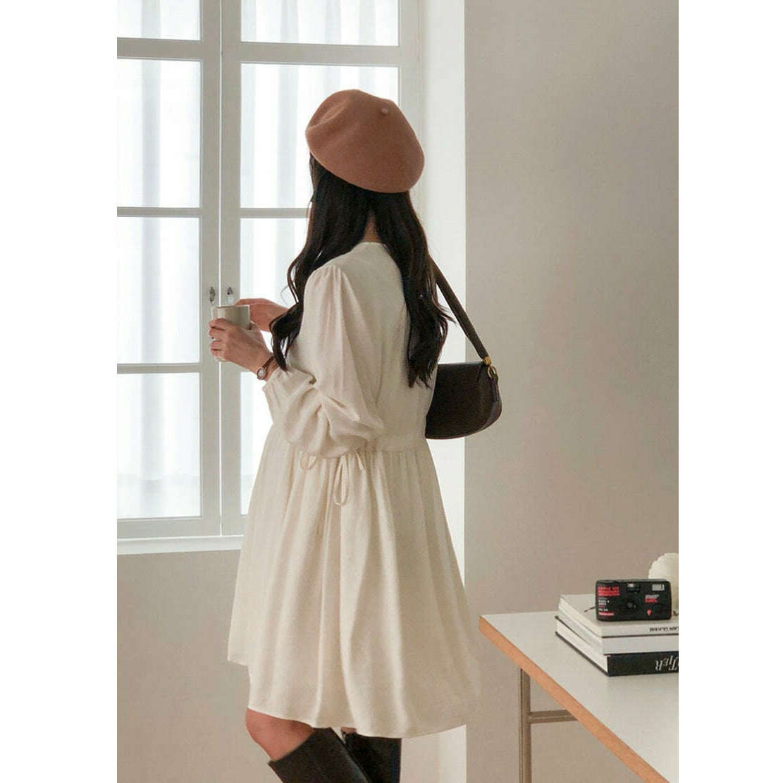 MUMMY.cc:柔軟閃澤鬆緊迷你連身裙