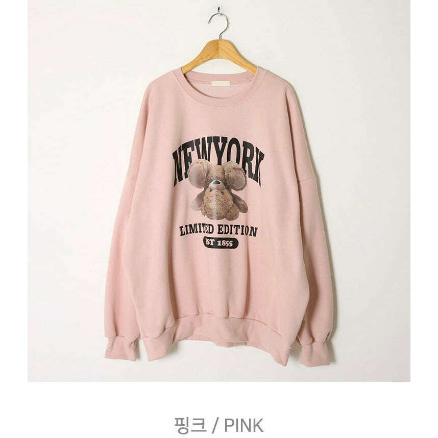 MUMMY.cc:New York加絨衛衣:Pink