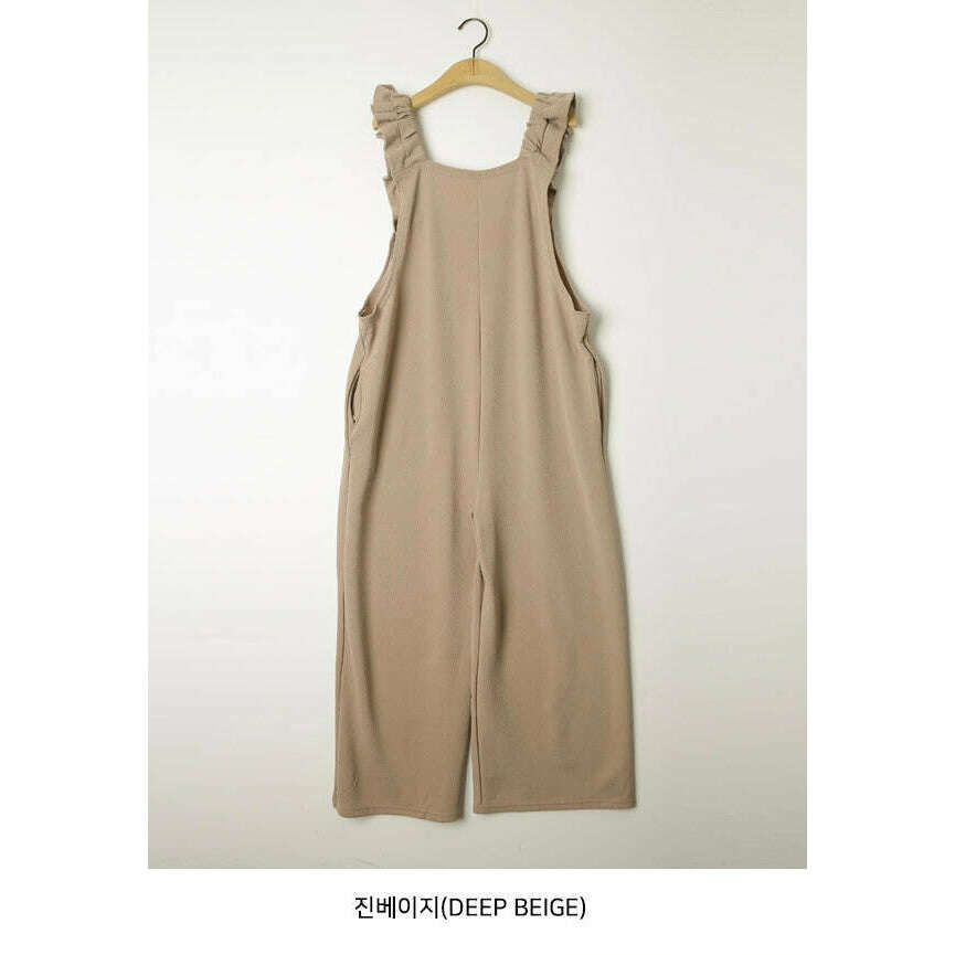 MUMMY.cc:孕婦荷葉肩帶Jumpsuit