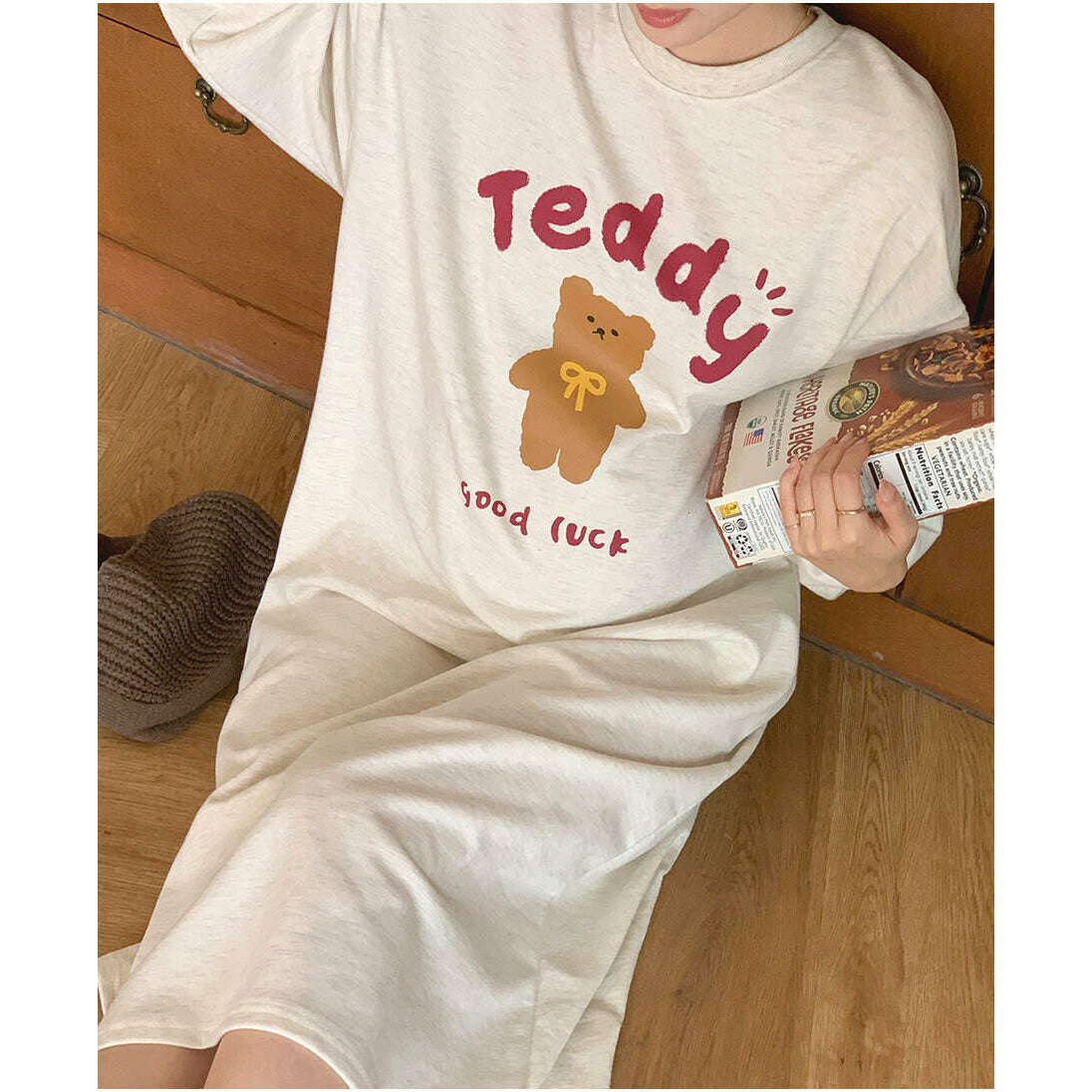 MUMMY.cc:Teddy印花圖案連身裙