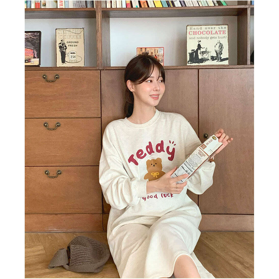 MUMMY.cc:Teddy印花圖案連身裙