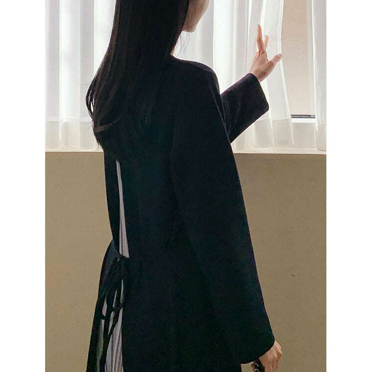 MUMMY.cc:喇叭背褶無皺孕婦裙
