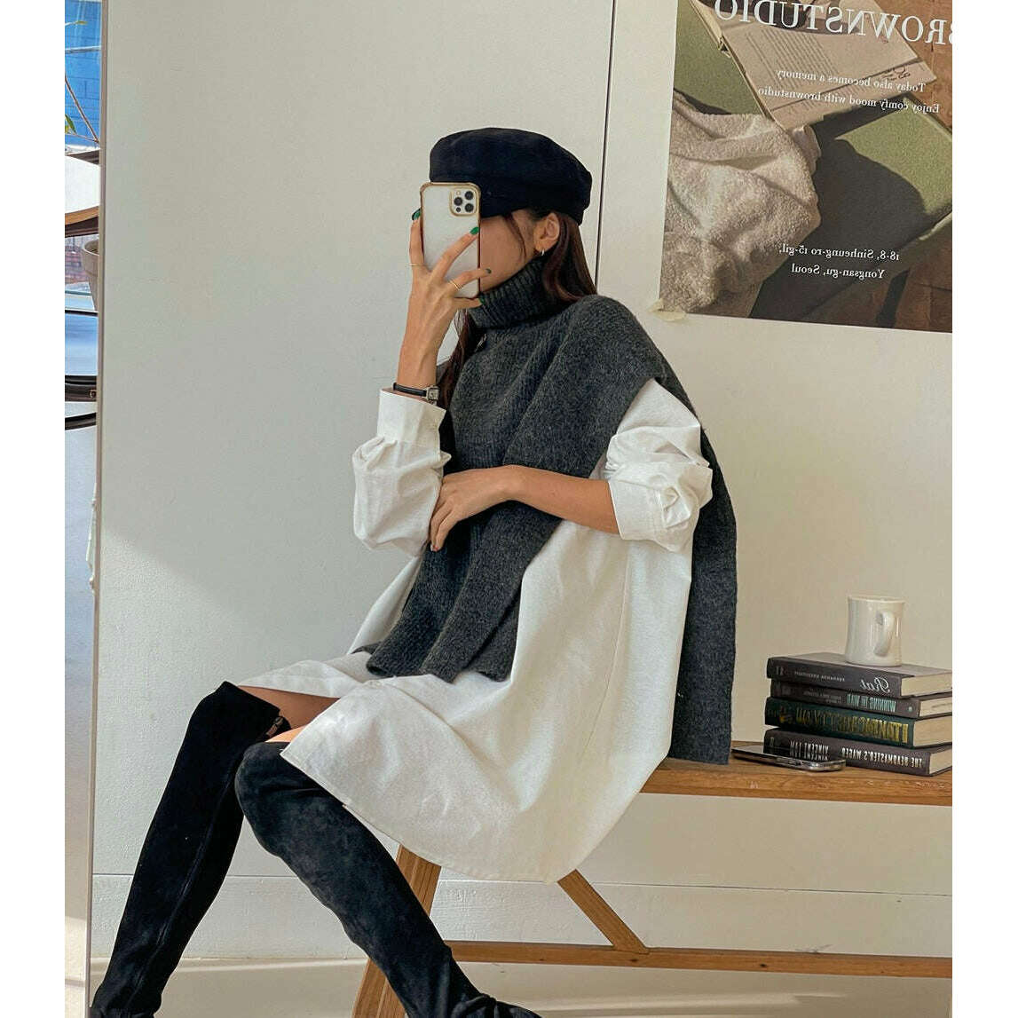 MUMMY.cc:樽領外搭毛衣